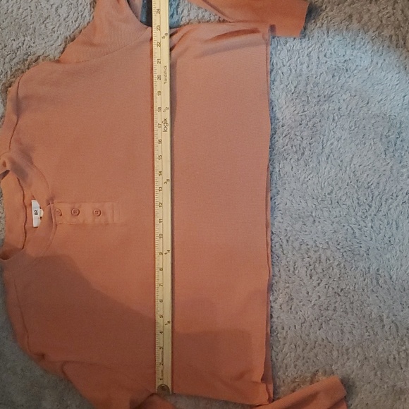 BP Cropped Henley Waffle Knit Crop Top - Picture 6 of 8